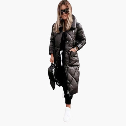 Aurelia | Women's Long Quilted Padded Puffer Coat