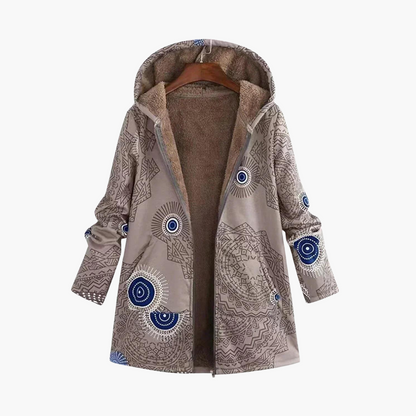 Marisol | Women's Hooded Sherpa-Lined Boho Winter Jacket