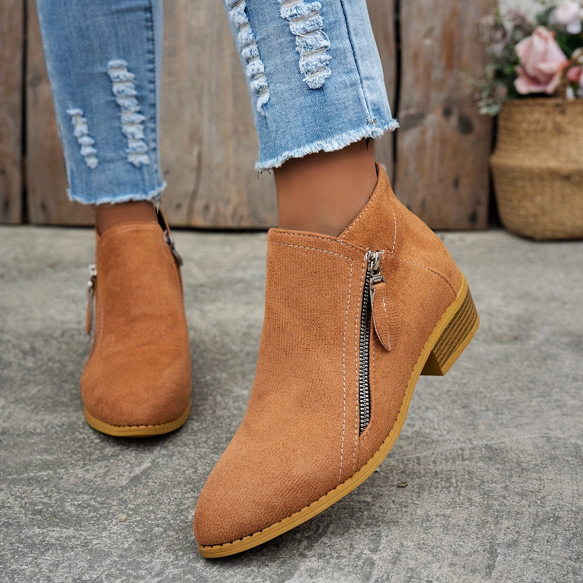 Joanna | Women's Orthopedic Comfortable Block Heel Ankle Boot