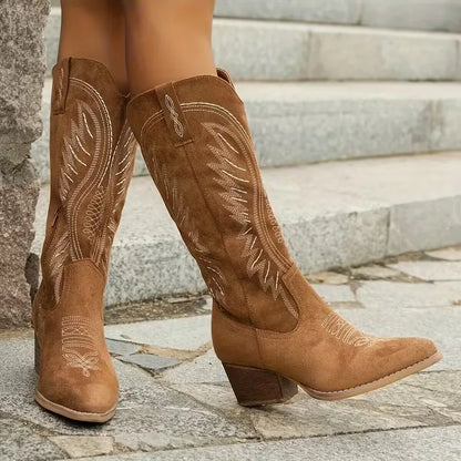 Sedona | Women's Western Embroidered Knee High Cowboy Boot