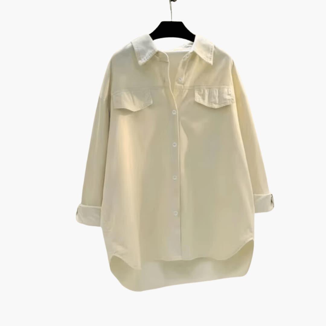 Marlowe | Women's Corduroy Oversized Button-Up Shirt Jacket