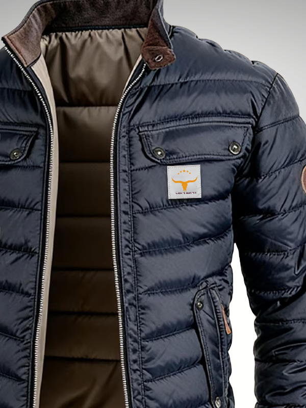 Rockwell | Men's Quilted Padded High Collar Puffer Jacket