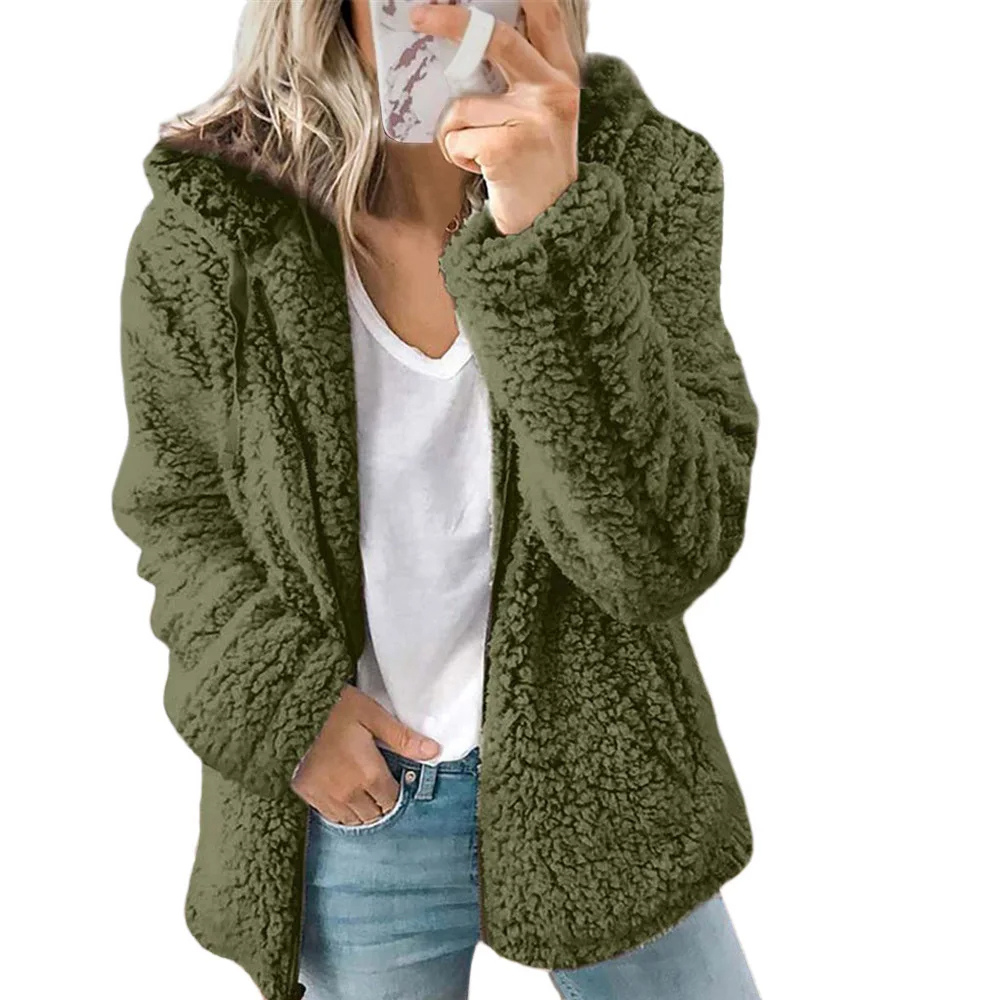 Delphora | Women's Hooded Fleece Zip Up Jacket