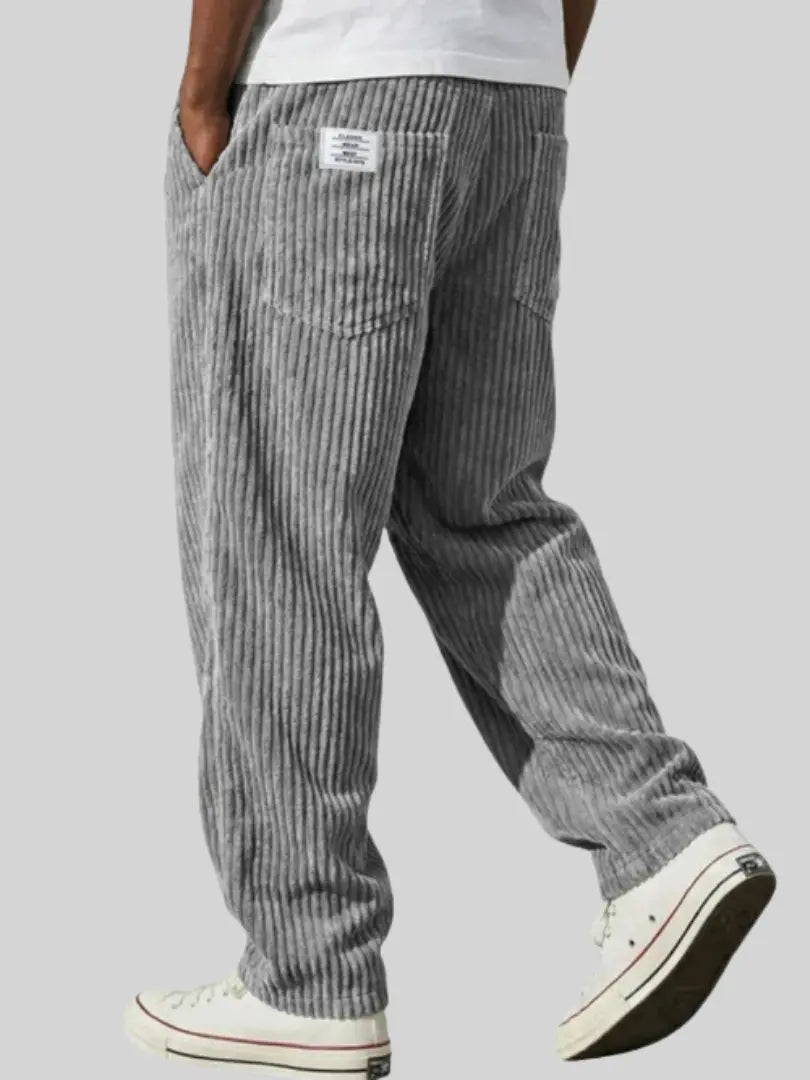 Rowan | Men's Corduroy Relaxed Fit Ribbed Trousers