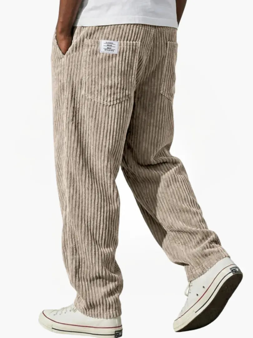 Rowan | Men's Corduroy Relaxed Fit Ribbed Trousers