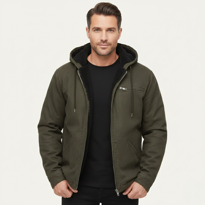 Bracken | Men's Fleece Lined Hooded Full-Zip Jacket