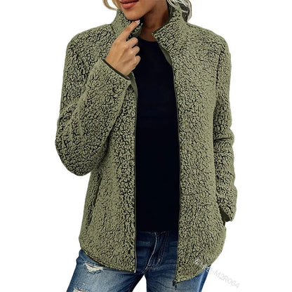 Fenna | Women's Teddy Fleece Zip-Up Jacket