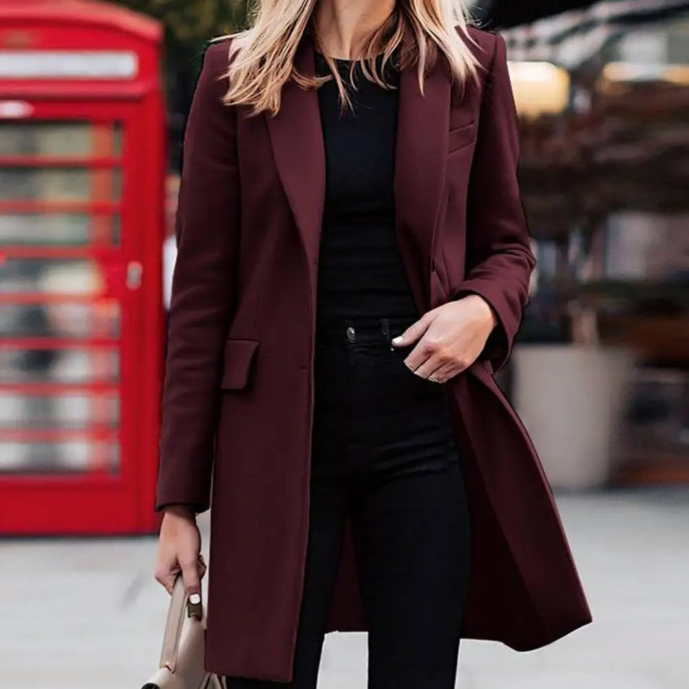 Camryn | Women's Longline Tailored Wool-Blend Coat