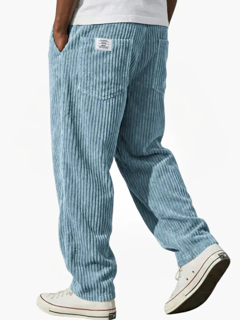 Rowan | Men's Corduroy Relaxed Fit Ribbed Trousers