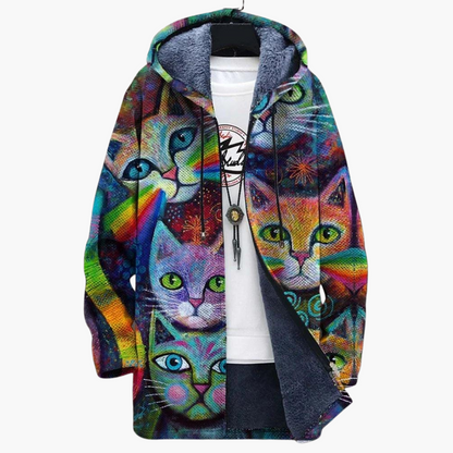 Milo | Women's Zip-Up Hooded Fleece-Lined Graphic Jacket