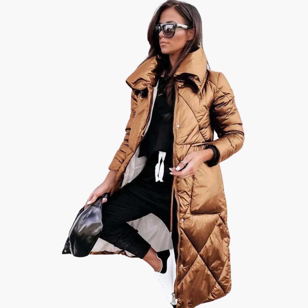 Aurelia | Women's Long Quilted Padded Puffer Coat