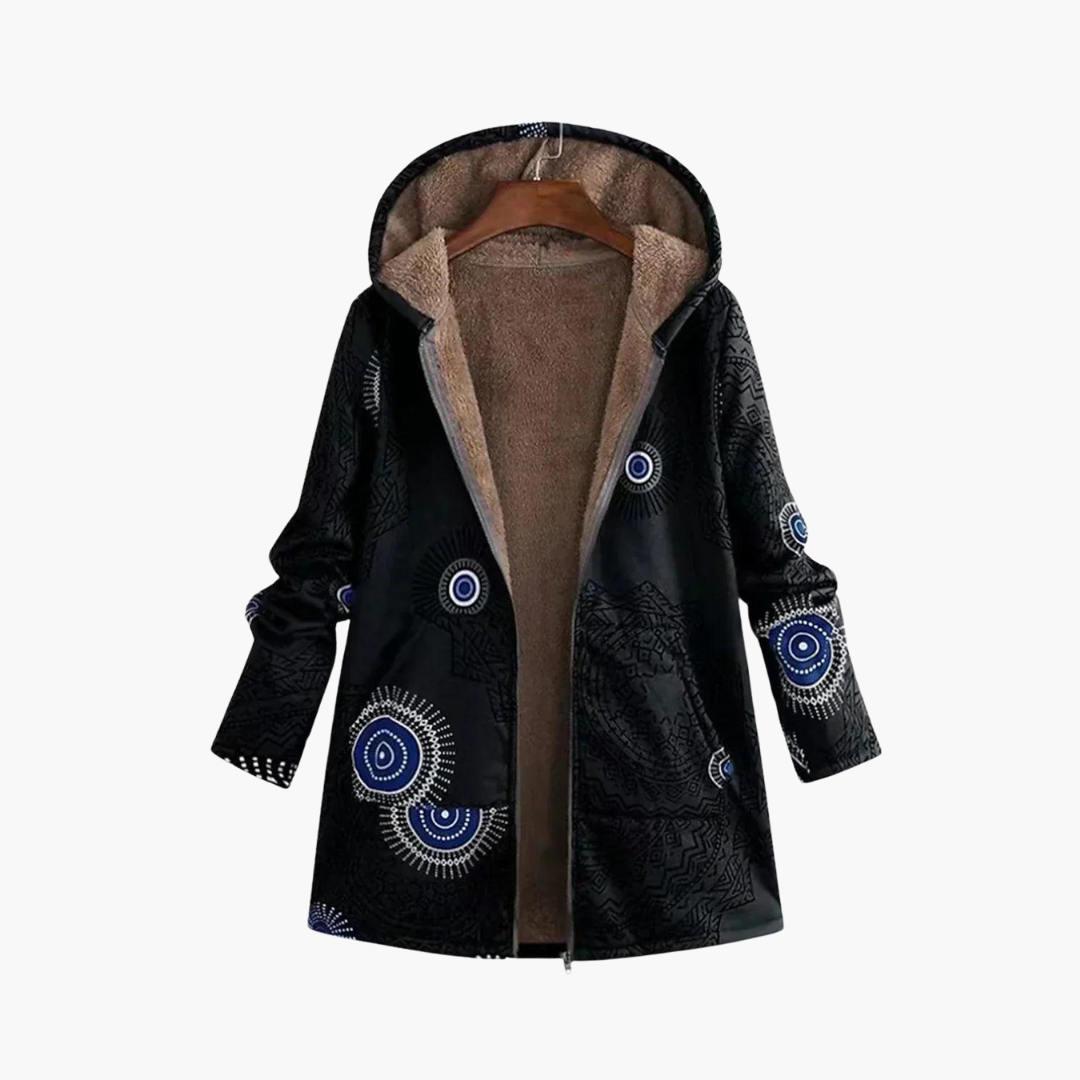 Marisol | Women's Hooded Sherpa-Lined Boho Winter Jacket