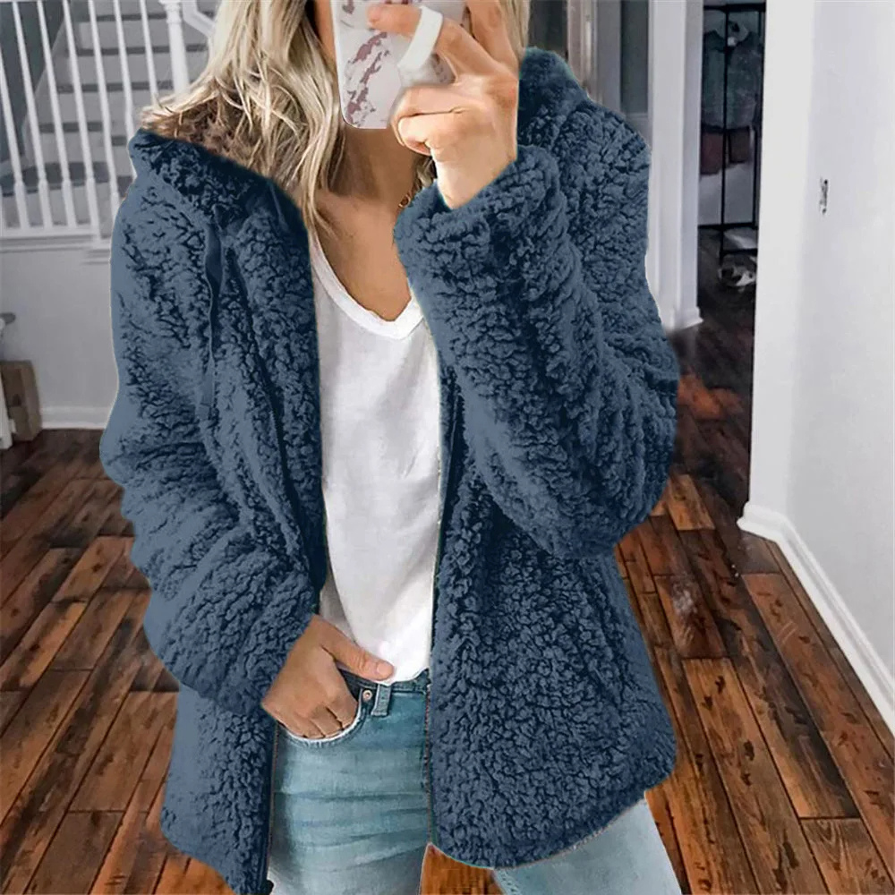 Delphora | Women's Hooded Fleece Zip Up Jacket