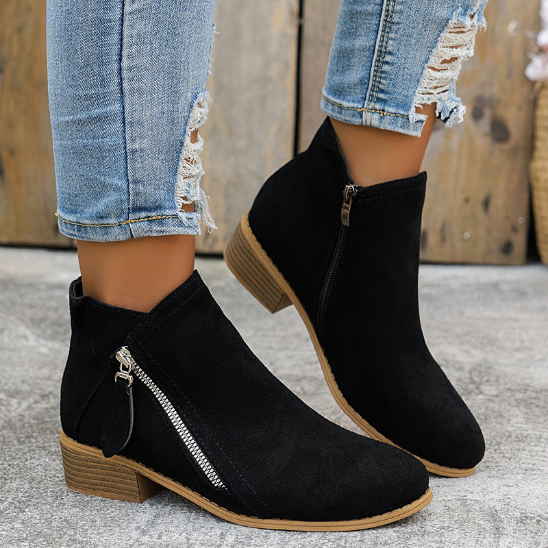 Joanna | Women's Orthopedic Comfortable Block Heel Ankle Boot