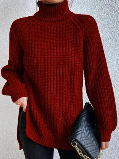 Marlowette | Women's Roll Neck Chunky Knit Oversized Jumper