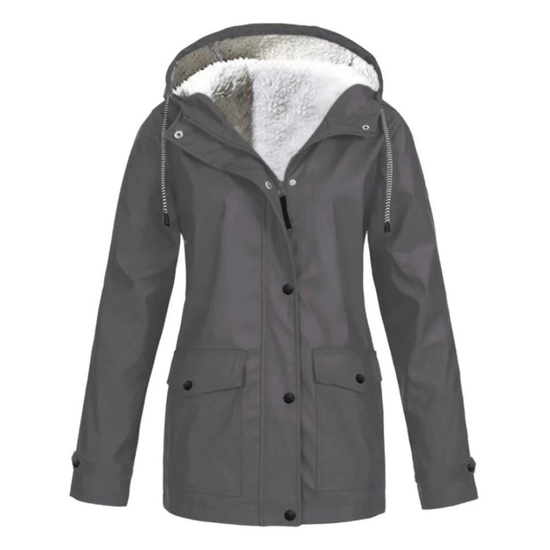 Bristelle | Women's Windproof Waterproof Hooded Fleece Lined Rain Jacket
