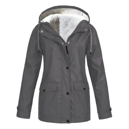 Bristelle | Women's Windproof Waterproof Hooded Fleece Lined Rain Jacket