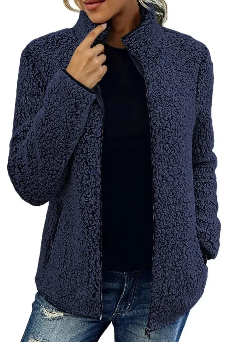 Fenna | Women's Teddy Fleece Zip-Up Jacket