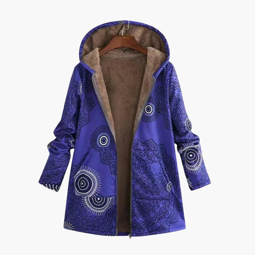 Marisol | Women's Hooded Sherpa-Lined Boho Winter Jacket