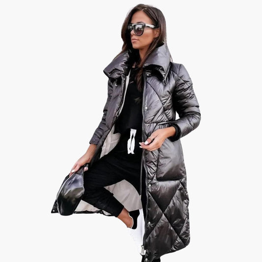 Aurelia | Women's Long Quilted Padded Puffer Coat