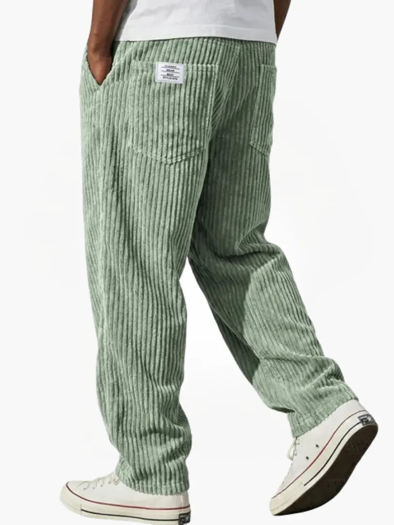 Rowan | Men's Corduroy Relaxed Fit Ribbed Trousers