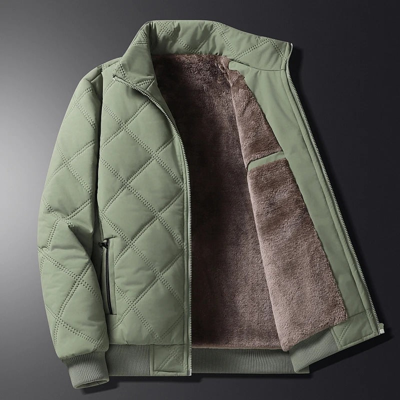 Ansgar | Men's Fleece Lined Quilted Windproof Winter Jacket