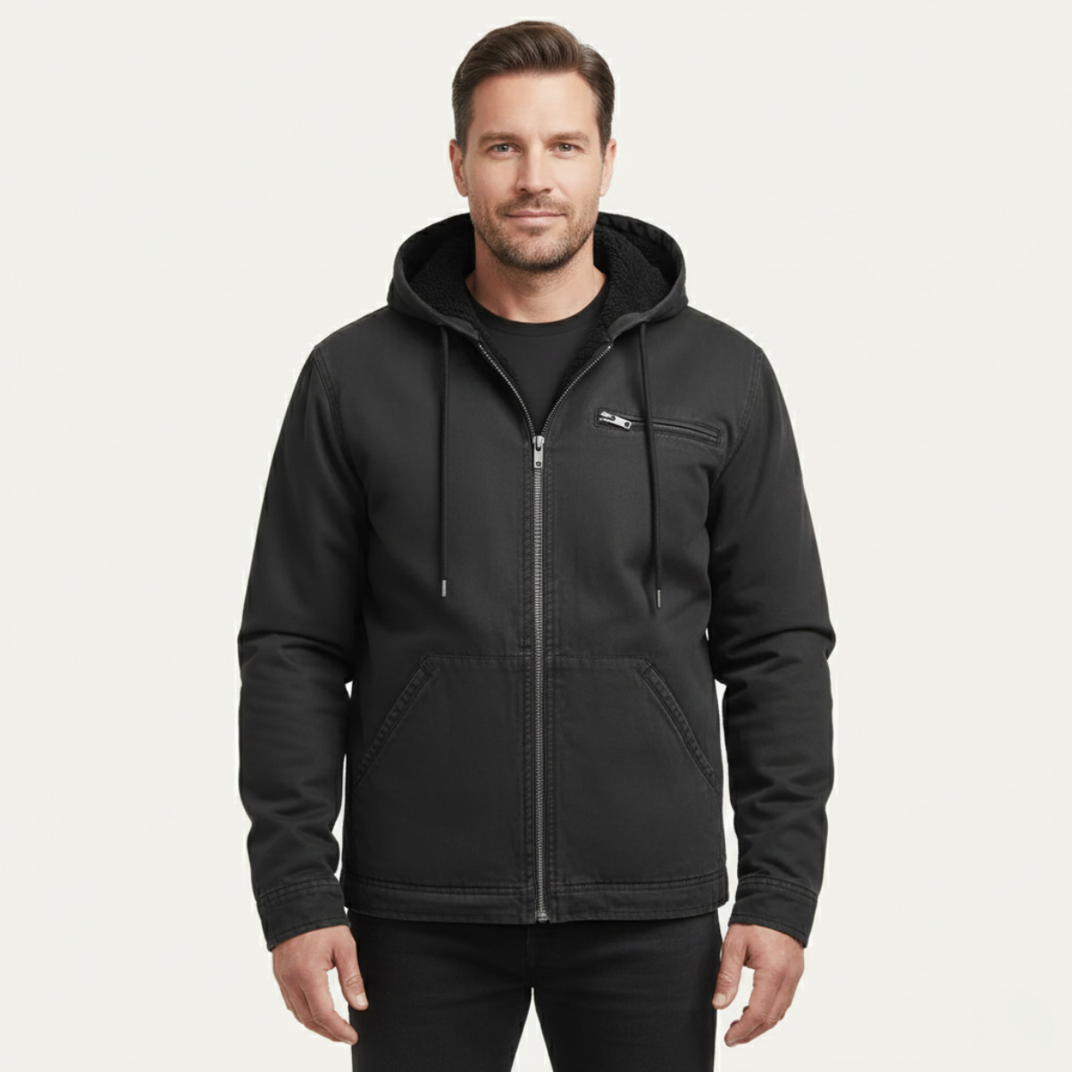 Bracken | Men's Fleece Lined Hooded Full-Zip Jacket