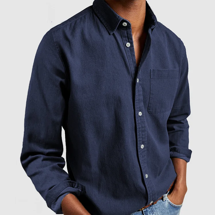 Hollis | Men's Smart Casual Tailored Long Sleeve Button Shirt