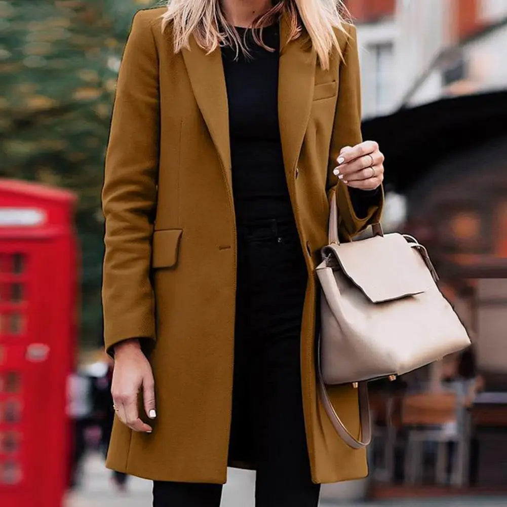 Camryn | Women's Longline Tailored Wool-Blend Coat