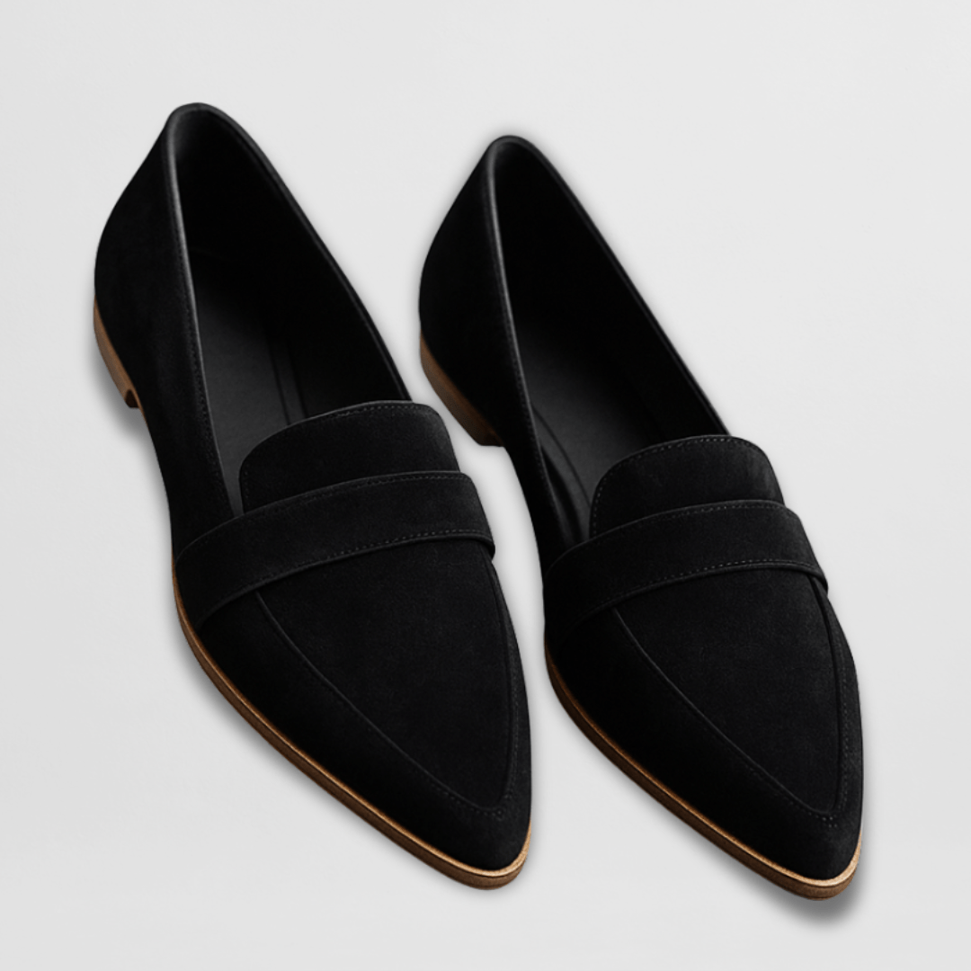 Helen | Loafers Pointed Toe Suede Slip On Orthopedic Flat