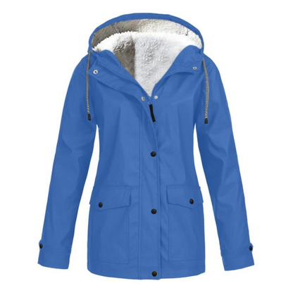 Bristelle | Women's Windproof Waterproof Hooded Fleece Lined Rain Jacket