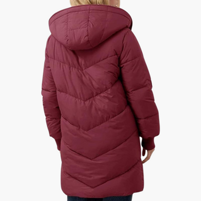 Marlowe | Women's Hooded Sherpa-Lined Longline Puffer Coat