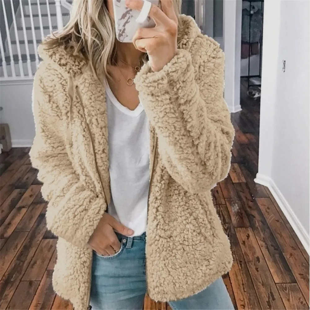 Delphora | Women's Hooded Fleece Zip Up Jacket