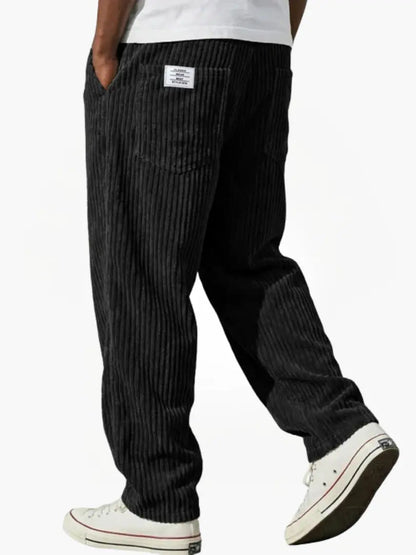Rowan | Men's Corduroy Relaxed Fit Ribbed Trousers
