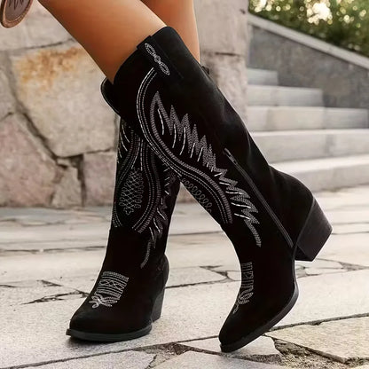 Sedona | Women's Western Embroidered Knee High Cowboy Boot