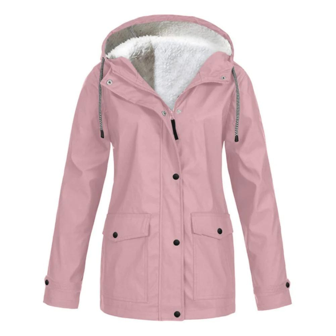 Bristelle | Women's Windproof Waterproof Hooded Fleece Lined Rain Jacket