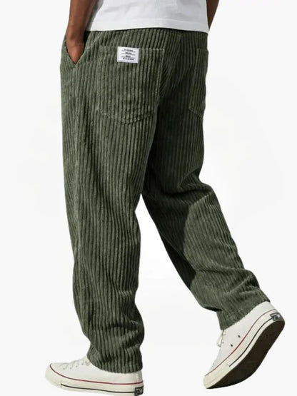 Rowan | Men's Corduroy Relaxed Fit Ribbed Trousers
