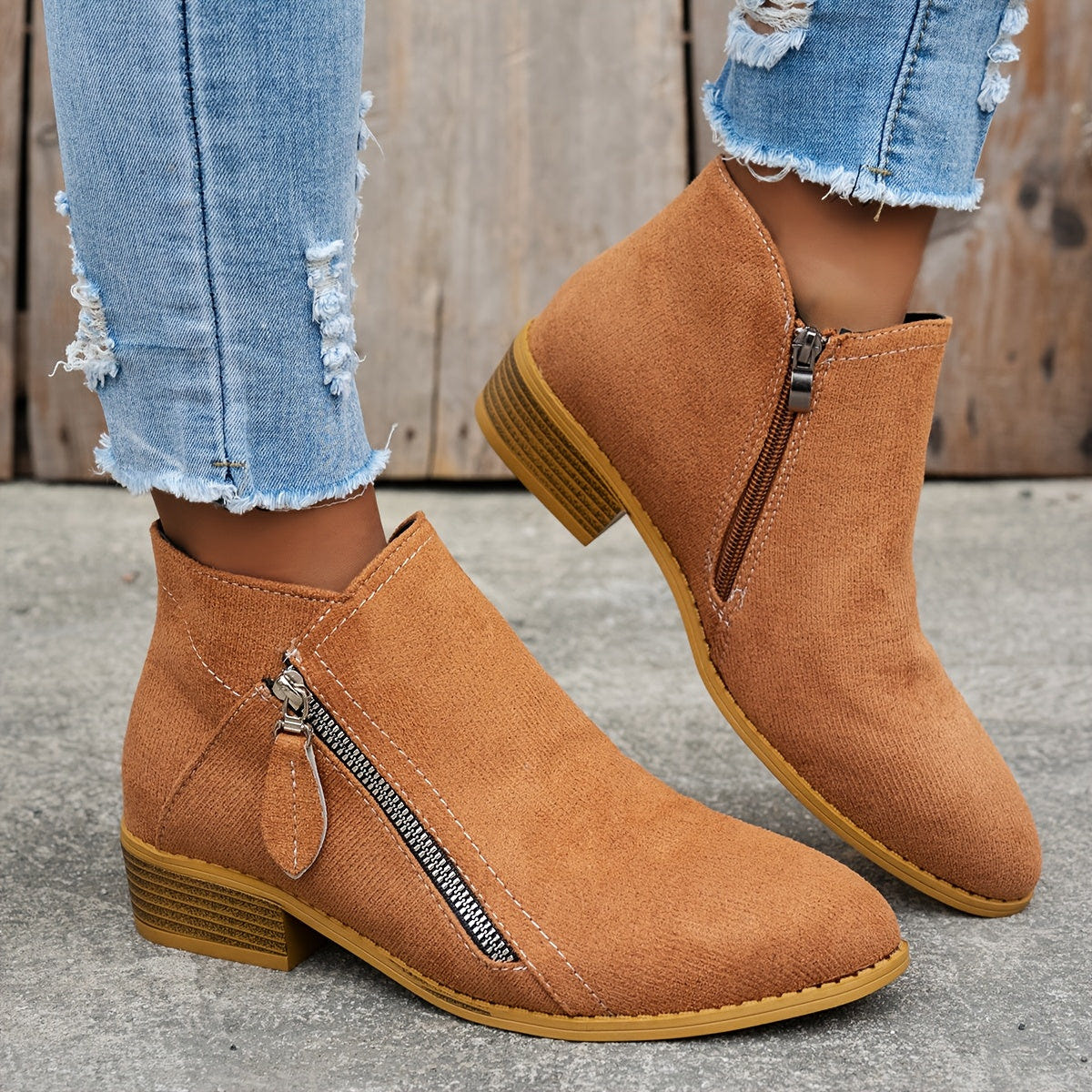 Joanna | Women's Orthopedic Comfortable Block Heel Ankle Boot