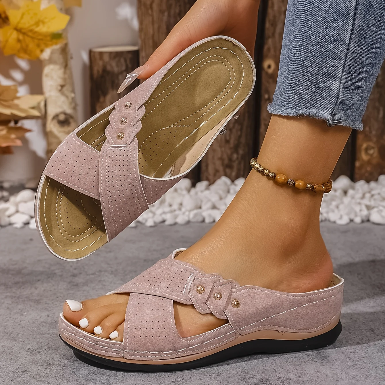 Ezera | Women's Orthopedic Arch Support Wedge Sandal