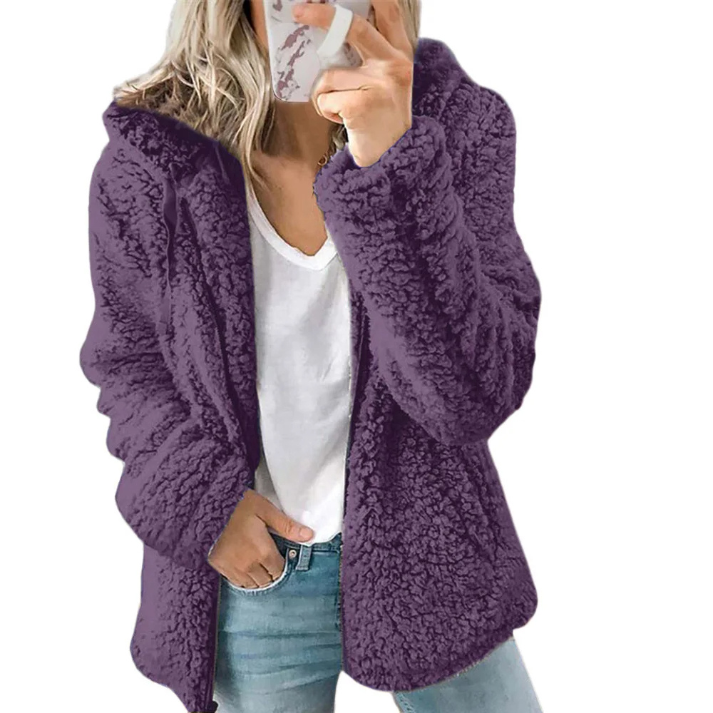 Delphora | Women's Hooded Fleece Zip Up Jacket