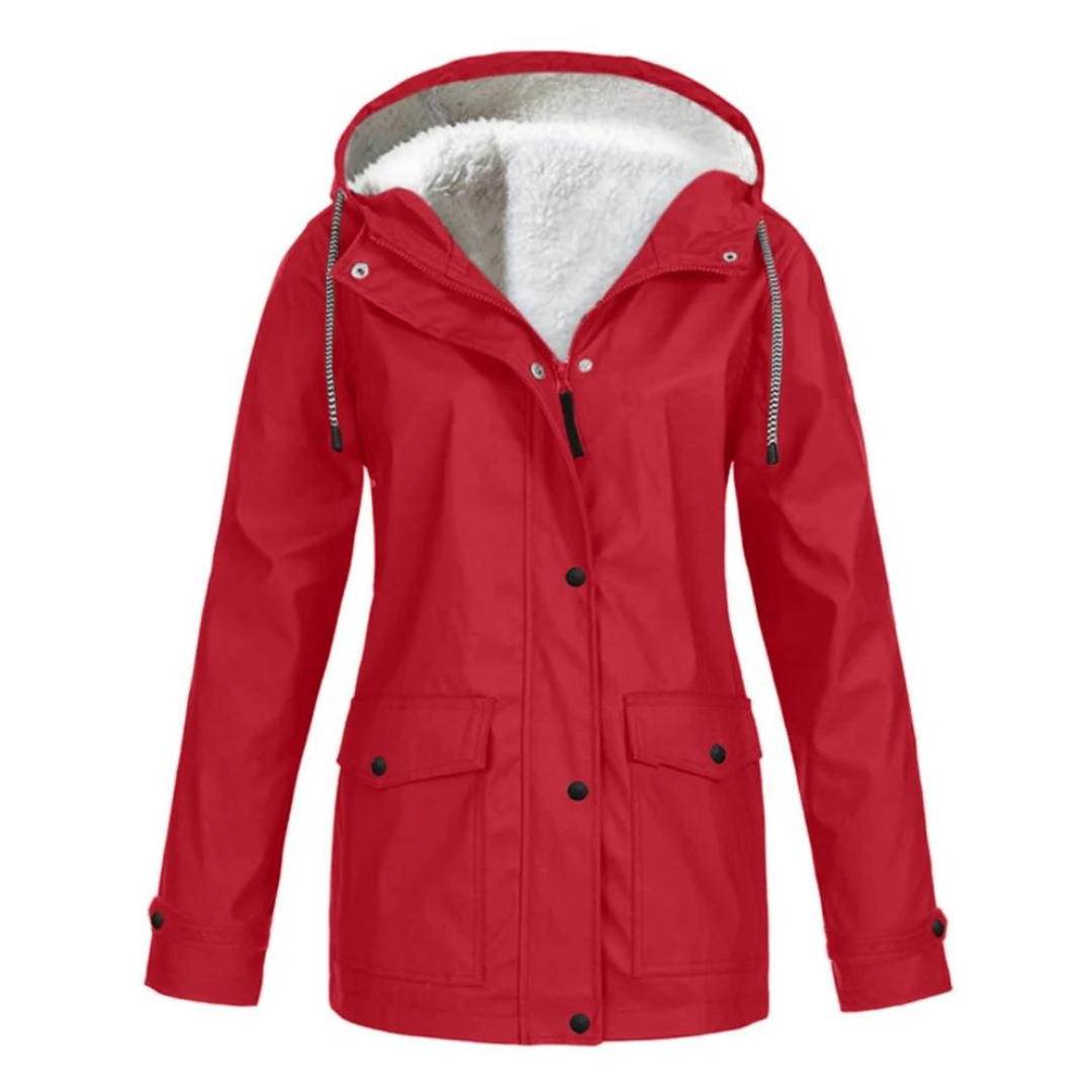 Bristelle | Women's Windproof Waterproof Hooded Fleece Lined Rain Jacket