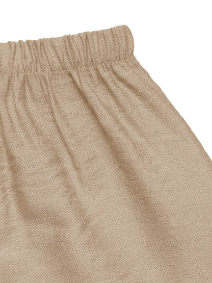 Saffron | Women's Boho Tiered Drawstring Maxi Skirt