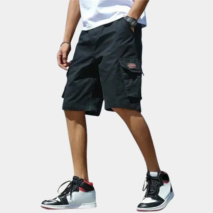 Marlow | Men's Cargo Loose Fit Knee Length Shorts