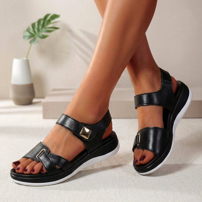Marlowe | Women's Adjustable Strap Open Toe Platform Sandal
