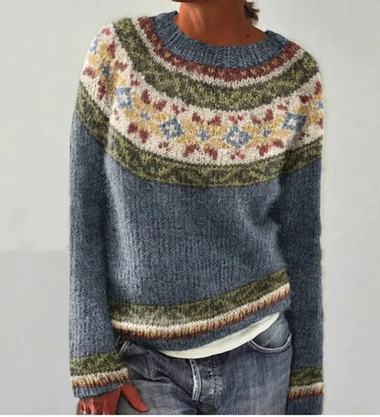 Astrid | Women's Fair Isle Colourful Patterned Knit Jumper