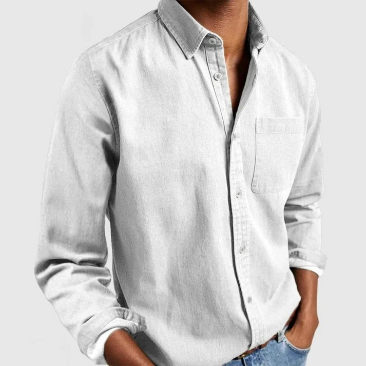 Hollis | Men's Smart Casual Tailored Long Sleeve Button Shirt