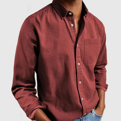 Hollis | Men's Smart Casual Tailored Long Sleeve Button Shirt