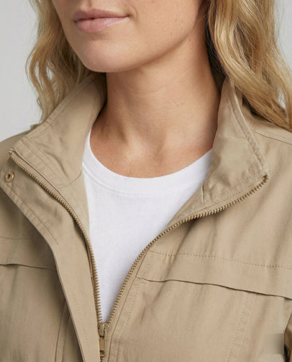 Marguerite | Women's Casual Utility Drawstring Waist Lightweight Jacket