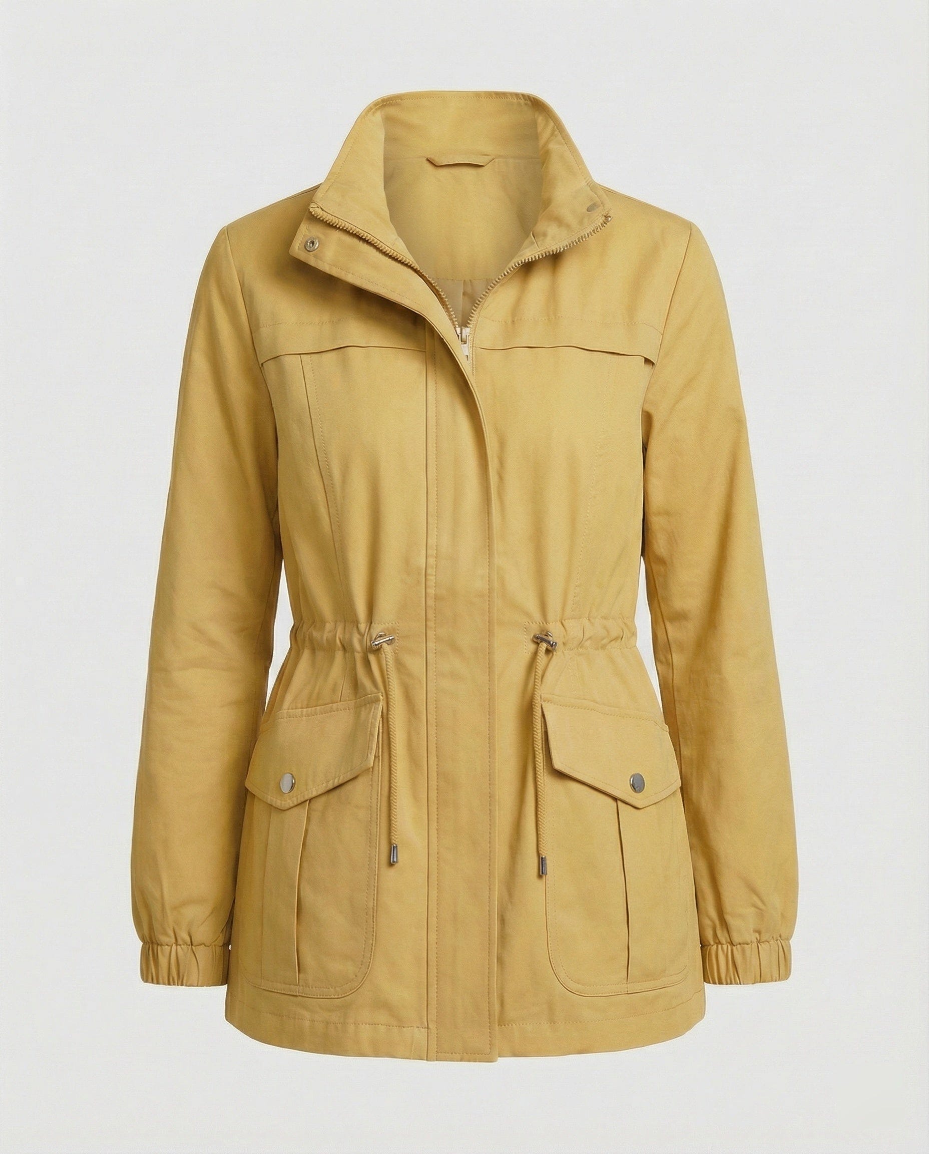 Marguerite | Women's Casual Utility Drawstring Waist Lightweight Jacket