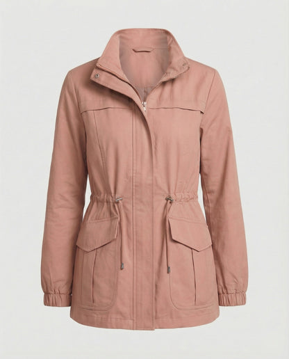 Marguerite | Women's Casual Utility Drawstring Waist Lightweight Jacket